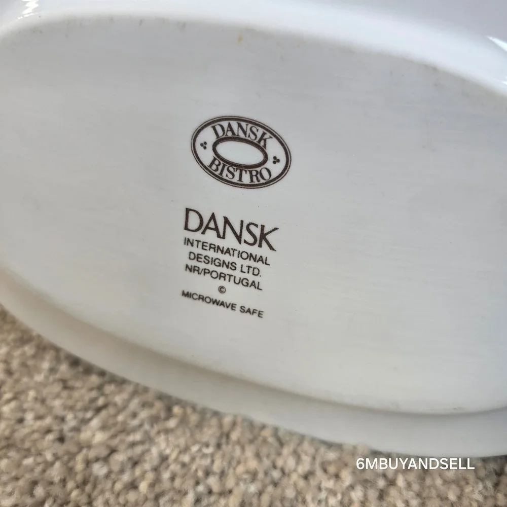 Dansk Flora Bayberry Blue Portugal 8pc Set Plates Bowl Bistro Butter